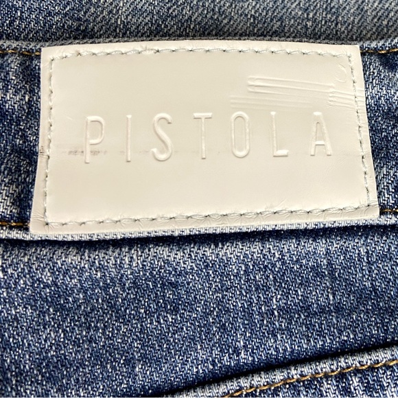 PISTOLA Monroe Mid Rise Cropped Cigarette Jeans in Mystique Women’s Sz 28 - Picture 8 of 9